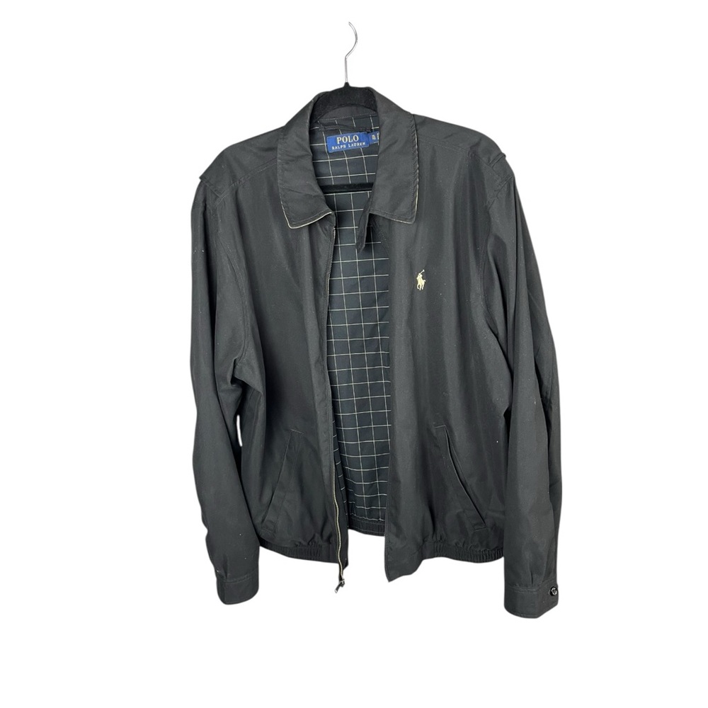 Polo Ralph Lauren Mens Black Jacket Size XL Harrington Full Zip Golf